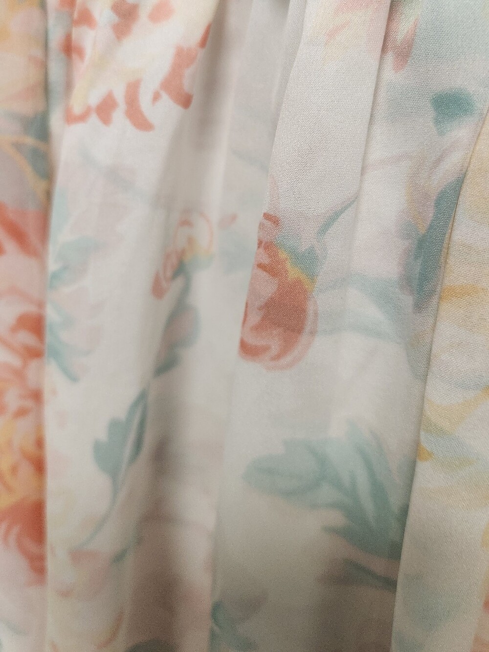 Abercrombie & Fitch Pastel Floral Chiffon Plunge Open Back Mini Dress M - Picture 9 of 15